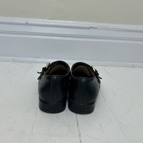 Black Leather Monk Strap Loafers (Sam Edelman) - Picture 2 of 14